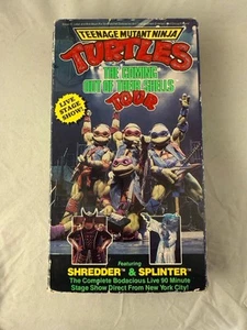 Teenage Mutant Ninja Turtles: The Coming Out of Their Shells Tour (VHS, 1990) - Picture 1 of 3