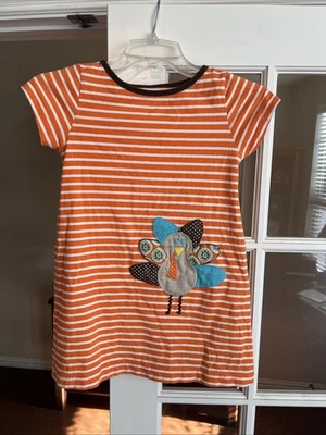 Vestido Kelly's niños a rayas talla 7 con bolsillos Foto 1 de 3