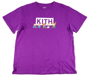 KITH X RUGRATS t shirt LARGE Box Logo Chase Tee purple FW16 rare - Picture 1 of 6