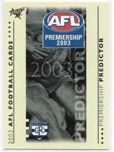 2003 Select XL Premiership Predictor (PC7) GEELONG + - Picture 1 of 1