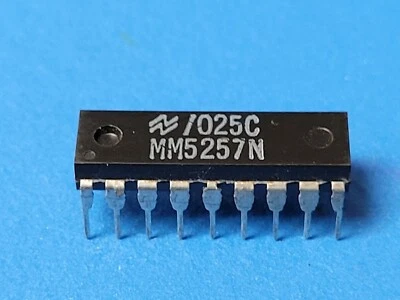 (1 PC) MM5257N NSC Standard SRAM, 4KX1, 450ns, MOS, PDIP18