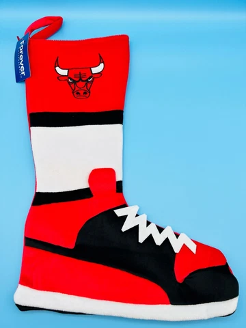 Forever Collectibles - NBA Chicago Bulls Shoe Holiday Stocking 16.5" Cover