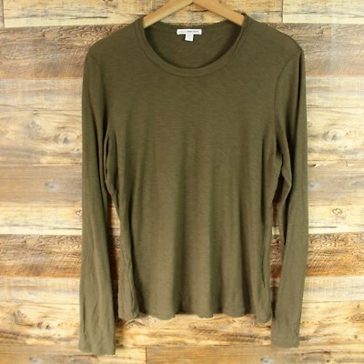 $105 Camisa James Perse Sheer Slub Cuello Redondo Talla 3 Mujer Algodón Foto 1 de 4