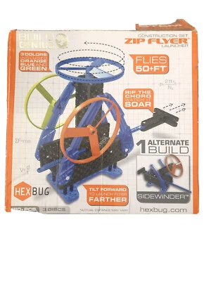 Build Genius Kids Hexbug VEX Robotics Construction Science Zip Flyer Launcher  - Image 1 of 2