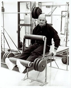 1969 Original Photo lifting leg weight NASA Apollo 10 astronaut Thomas Stafford - Picture 1 of 2