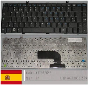 Keyboard qwerty Spanish Amilo LA1703 The 1703 K020626B2 6037B0021509 Black - Picture 1 of 1