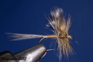 Fliegentom mouche sèche 3 pieces Quill Adams - Photo 1/3