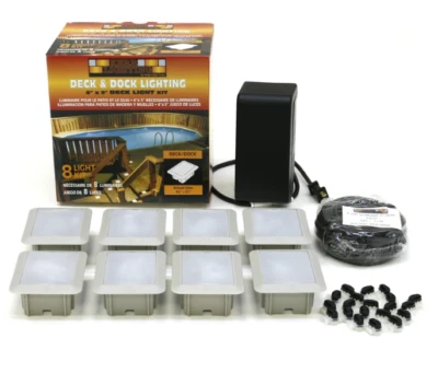 LED! (8-Pack Kit) LED Kerr Lighting Deck Lights  4" x 3" - for Decks, Docks - Image 1 of 4