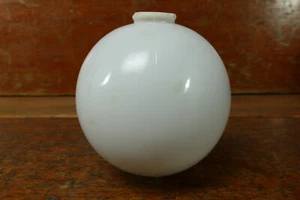 Antique Vintage White Milk Glass Globe Ball Weathervane Lightning Rod Ball - Picture 1 of 8