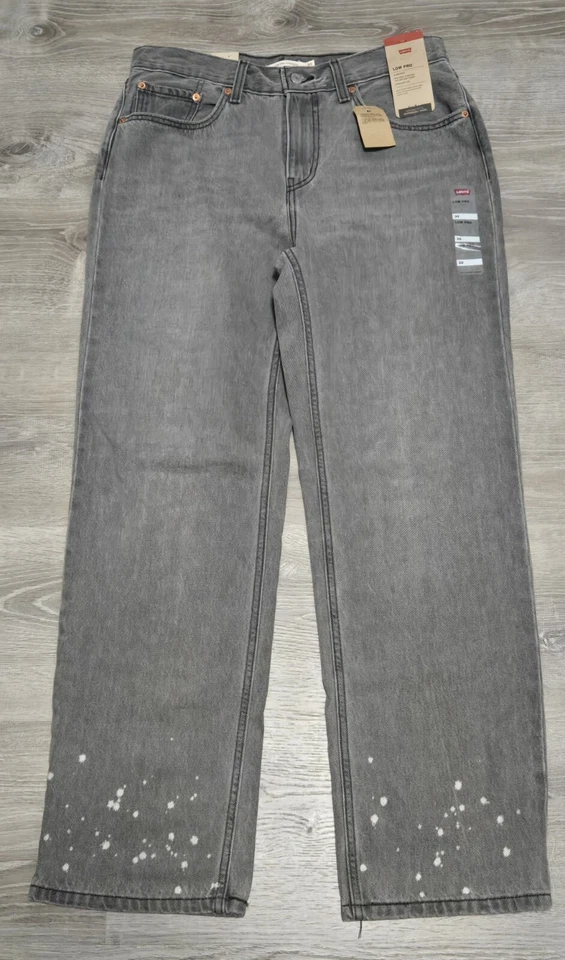 Levis Jeans Womens 30 Low Pro Straight Leg Denim Mid Rise Relaxed Med Wash (C10