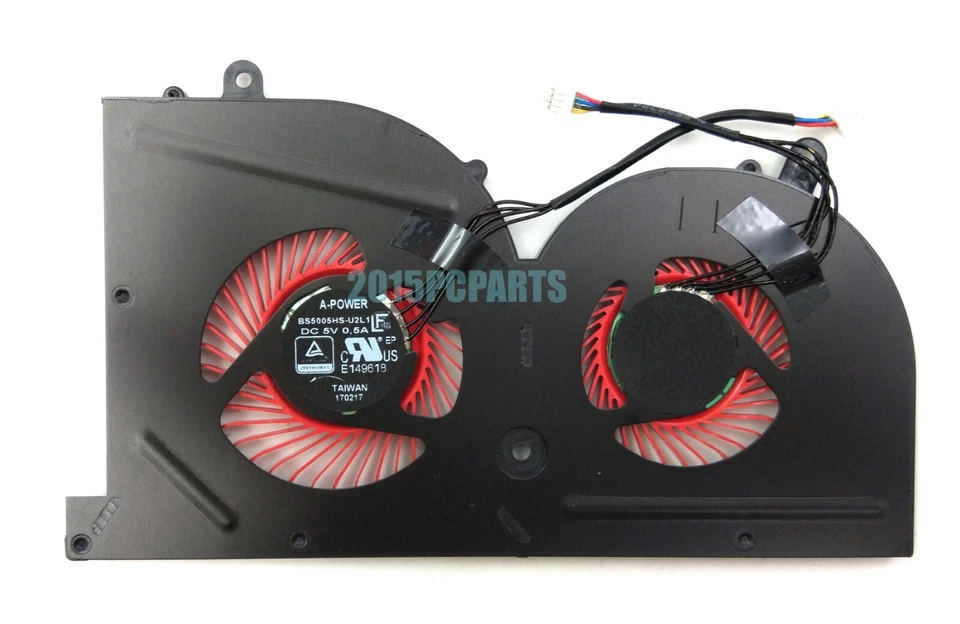 Genuine New MSI GS63VR GS73VR Stealth Pro Laptop GPU Cooling FAN BS5005HS-U2L - Image 1 of 3