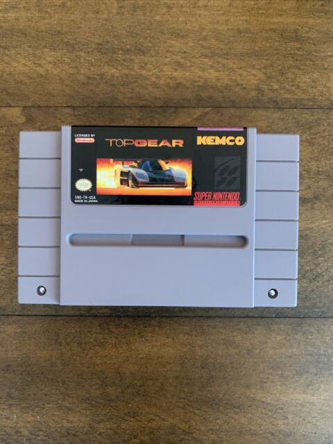 Cartucho Top Gear Super Nintendo Snes Jogo Game Corrida Fita