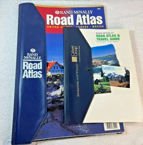 1996 & 1998 Rand McNally Road Atlas US, Canada, Mexico Vintage Atlas Good Cond - Picture 1 of 5