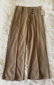Mia Rose Women's Stretch Dark Beige Pull On Pants Size XL NWT - Picture 1 of 3