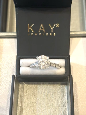  Beautiful 2 3/8CT  LEO Diamond Engagement Ring Lab Created GIA Certified SIZE 5 - Image 1 of 4