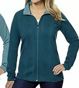 KIRKLAND SIGNATURE Damen Wendejacke mit durchgehendem Reißverschluss GRÜN XXL. 2XL. - Bild 1 von 7