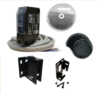 EMX NIR-50-325 UL325 RETROREFLECTIVE PHOTOEYE KIT GATE OPENER SAFETY SENSORS