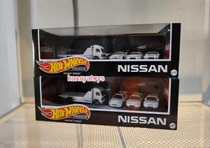Lof of 2 Hot Wheels Premium Diorama Box Set White Nissan Skyline GTR R34/R33/R32 - Picture 1 of 8