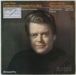 PREY, SANDERLING & ZECHLIN MAHLER & BRAHMS SONGS ETERNA ED.1 STEREO 825876 NM - Picture 1 of 3