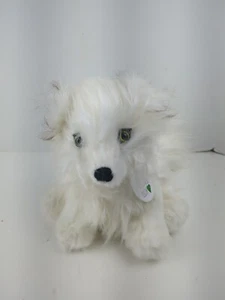 Portland Plush Arctic Fox named Aurora White Fluffy Plush w/Tag 10" Realistic - Picture 1 of 5