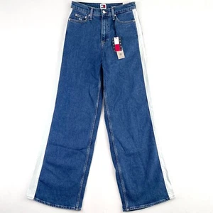 Tommy Hilfiger Claire Wide Leg Jeans Womens Size 26 Medium Blue Denim New - Picture 1 of 17