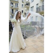 Classic Elegant Wedding Veil, White, Ivory, Fingertip, Cathedral Veil