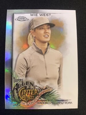 2022 Topps Allen & Ginter Chrome - Michelle Wie West Refractor  - Golfer - Image 1 of 2