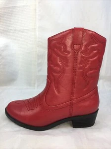 SODA-RENO-R 2 KIDS-WESTERN GIRL COWBOY MID-SHAFT Boot STITCHED Pointe Toe ZIPPER - Picture 1 of 24