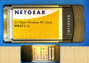 NETGEAR WG511 V2 54 Mbps WIRELESS PC Card - Picture 1 of 2