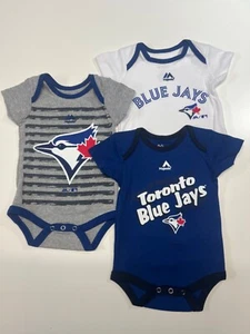 Toronto Blue Jays Team Colores 3 piezas Conjunto de Body Creeper Infantil Niños GRIS - Imagen 1 de 1