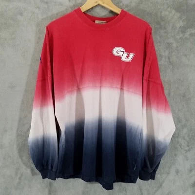 Spirit Jersey Shirt Mens Medium Ombre Gonzaga Bulldogs Tie Dye Long Sleeve - Image 1 of 4