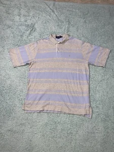 Ralph Lauren POLO GOLF Performance Pro Fit Blue Gray Stripe Shirt Men's 2XL - Picture 1 of 15