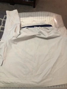 Mackintosh New England Nautical Sailboat Jacket Coat Size xl beige and navy lux - Picture 1 of 12