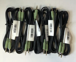 Lot: 7 x HP 917470-001 Stereo Audio Aux Cable 3.5mm Male/Male Numbered Alike NEW - Picture 1 of 10