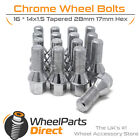 Wheel Bolts (16) 14x1.5 Chrome for VW Beetle [Mk1] 67-79 on Aftermarket Wheels