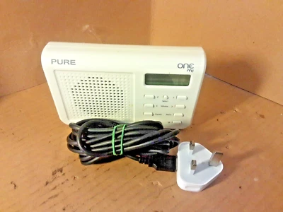 Pure One Mi White DAB Digital Radio With Original Power Adapter.  Working - Image 1 of 4
