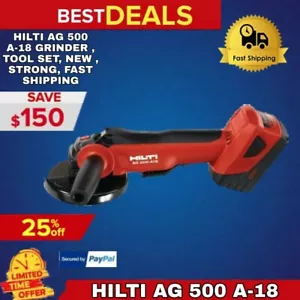 HILTI AG 500 A-18 GRINDER , TOOL SET, NEW , STRONG, FAST SHIPPING - Picture 1 of 1