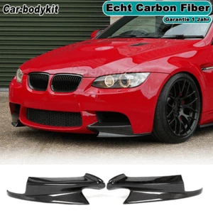 Carbon Flap Frontspoiler Stoßstangen Lippe Spoiler für BMW E90 E92 E93 M3 08-14 - Picture 1 of 15