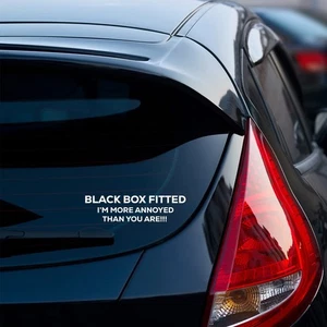 Black box fitted car sticker vinyl decal young driver bumper window sticker - Picture 1 of 4