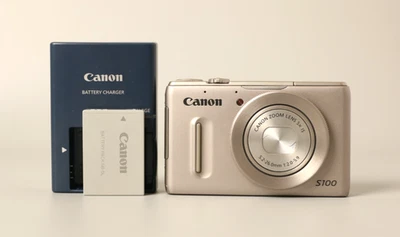 Canon PowerShot S100 12.1MP Digital Compact Camera Silver Tested From Japan - Image 1 of 4