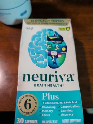 Cápsulas de rendimiento cerebral de acción rápida Schiff Neuriva Plus - 30 unidades Foto 1 de 4