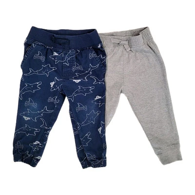 Garanimals 18 м бегунов комплект X 2 холст темно-синий пират акулы / мягкий серый брюки  - Изображение 1 из 4