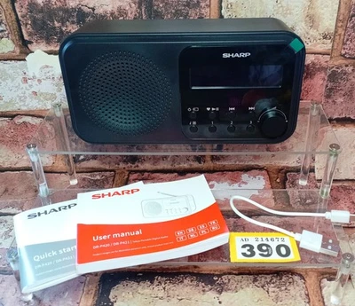 Sharp DR-P420 Tokyo Portable Digital Radio with Bluetooth Black  - Image 1 of 4