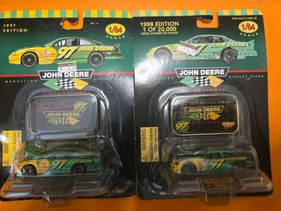 NASCAR #97 John Deere Motorsports 1997 1998 Edition NIB 1/64 Scale Pair Of Them - Image 1 of 4
