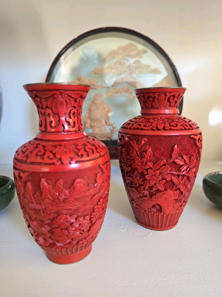 红色中国古董花瓶| eBay 红色中国古董花瓶| eBay