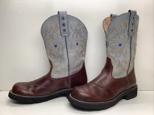 BOTAS VAQUERAS MUJER ARIAT ATS BORGOÑA TALLA 10 B - Imagen 1 de 9