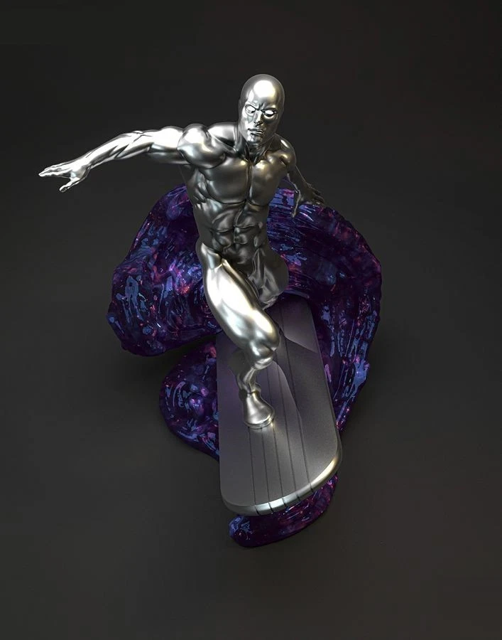 Silver Surfer Soaring  Resin Sculpture Statue Model Kit  Unpainted/Unassembled - Image 1 of 4