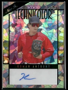 2023 Leaf Vivid #T-RA1 Roman Anthony Technicolor Crystal Yellow AUTO #/9 - Picture 1 of 2