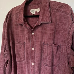 The Territory Ahead Baumwollhemd rot dick langarm Vintage XXLT Herren  - Bild 1 von 6