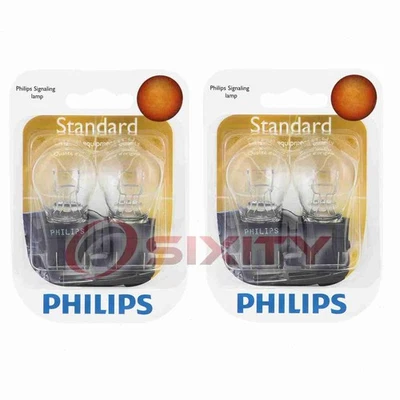 2 pc Philips Brake Light Bulbs for Dodge Caravan Challenger Charger Dakota hp - Image 1 of 4